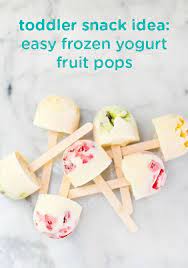 Easy Frozen Yogurt Fruit Pops Homemade Toddler Snacks Easy Frozen Yogurt Fruit Pops
