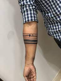 Band Tattoo By Ganesh Acharya Inkblot Tatttoo Studio Jayanagar Banglore Band Tattoo Designs Arm Band Tattoo Forearm Band Tattoos