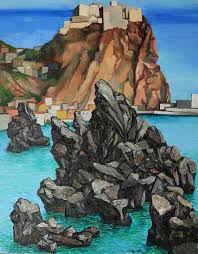 Guttuso Renato Scilla 1974 90x70 Olio Su Tela Opera Firmata In Basso A Destra E Al Retro Con Data E Titolo Bibl E Cris Paesaggi Arte Del Paesaggio Dipinti
