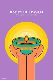 Download Premium Vector Of Happy Deepavali The Festival Of Lights Festival Lights Happy Diwali Images Vector Free