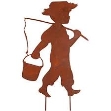 Rm Design Gartendekoration Roststecker Gartenfiguren Junge Madchen 30 X 26 Cm 2er Set Amazon De Garten En 2020 Figuritas