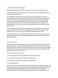 Modul 1 konsep dasar sistem informasi dr. Pengertian Sistem Informasi Manajemen Pdf