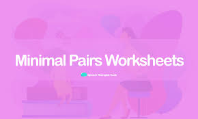 Conversations in speech pathology is a podcast on all things speech & language. Minimal Pairs Speech Therapy Worksheets Speech Therapist Tools