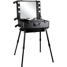 studio makeup case with dimmable led