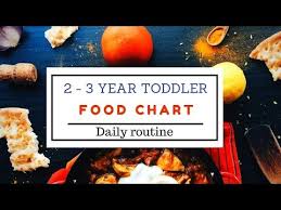 food chart daily routine for 2 3 year toddler