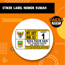 Stiker stiker emboss, stiker 3d, stiker emblem, cetak stiker vinyl dan decal, stiker label, front panel. Cetak Sticker Nomor Rumah Awet Murah Shopee Indonesia