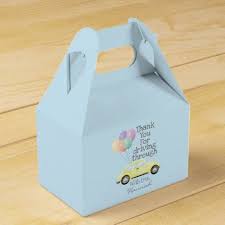 Drive By Baby Shower Parade Baby Blue For Boy Favor Box Zazzle Com Baby Boy Shower Favors Baby Shower Favors Baby Shower Gift Bags