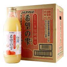 ナチュレ片山  JAアオレン 希望の雫 ストレートリンゴジュース 1Ｌ×6