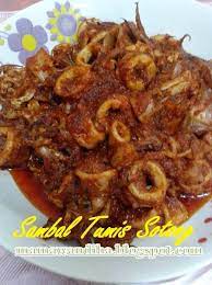 Sambal Tumis Sotong Sedap Resep Masakan Resep Tumis