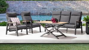 In our selection, you will find a wide range. Buy Everly 4 Piece Outdoor Charcoal Recliner Lounge Setting Domayne Au