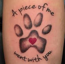 In Memory Of All Our Dogs Tattoo A Piece Of Me Went With You By Viv Hi Dog In 2020 Hund Gedenkstatte Tattoos Hund Tattoo Ideen Bedeutungsvolle Tatowierungen