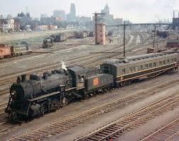 Steam Era Action At Bathurst Street 1958 Canadian National 0 8 0 8421 Switches A Heavyweight Business Car Ar Canadian National Railway Train Railroad Photos