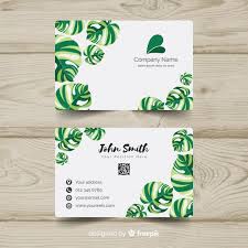 Search for business card templates. Free Vector Beautiful Business Card With Nature Concept