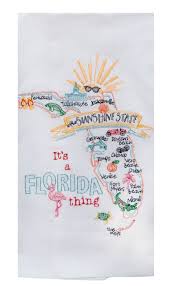 Check spelling or type a new query. It S A Florida Thing Cotton Embroidered Flour Sack Dish Towel From Kay Dee Designs