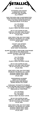 Take A Look To The Sky Just Before You Die Metallica Lyrics Atlas Rise Lyrics Metallica With Images