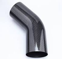 AC PERFORMANCE OD 3 inch (76mm) 45 degree Carbon Fiber Elbow, 3" Outer  diameter, Leg Length 6 inch (150mm), 1.3mm Thickness, 3K Twill Real Carbon  ...