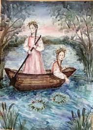 В ночь с 6 на 7 июля 2021 году отмечают славянский праздник ивана купалы. Folklor V Hudozhestvennyh Obrazah V Noch Na Ivana Kupala Risunok Akvarel Gejdarova Alisa 15 Let Pedagog Plotnikova Olesya Vitalevna Mbou Sosh 40