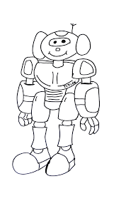 Use the black lines as a guide and have fun. Robot Coloring Page Funny Robots Pages For Kids To Print Color Free Out Peppa Slavyanka