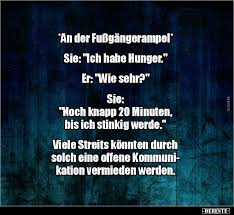 An Der Fussgangerampel Sie Ich Habe Hunger Lustige Bilder Spruche Witze Echt Lustig