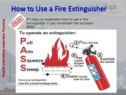 How To Use A Fire Extinguisher It S Easy To Remember How To Use A Firehea In 2020 Health And Safety Induction Training Health