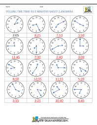 Here we'll learn the easy one where, for example, for 8:15 we say it's eight fifteen. Telling Time To 5 Minutes Worksheets