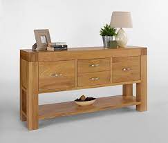 Santana Blonde Oak Hall Table Console Tables Lounge Living Solid Oak Furniture Furniture Hall Table
