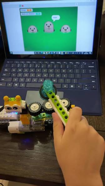 Hit the mole with lego wedo,, I followed the instructions on how to create  the game in scratch 3. Then i connect it with wedo.,  https://youtu.be/tY2YdhT78uY | Antonis Phinicarides | Facebook