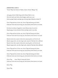 Cassandra steen have been translated into 1 languages. Dieser Weg Lyrics