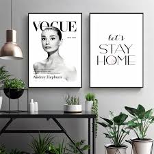 5 out of 5 stars. 2021 Audrey Hepburn Poster Fashion Wall Art Vogue Canvas Painting Stay Home Quotes Print Nordic Decoration Home Salon Wall Picture From Haloqueen 3 82 Dhgate Com