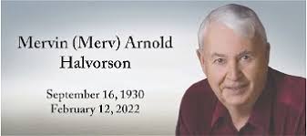 Mervin HALVORSON Obituary