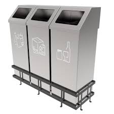 Vejle Poubelle De Tri Selectif Modulaire Inox 50l Poubelle Tri Tri Selectif Poubelle