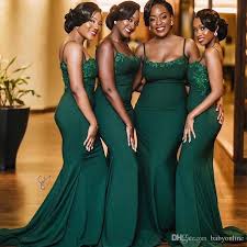 Dark Green Mermaid Bridesmaid Drseses For South African Country Summer Emerald Green Bridesmaid Dresses Dark Green Bridesmaid Dress Mermaid Bridesmaid Dresses