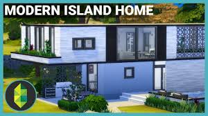 Modern Island Home The Sims 4 House Build Youtube