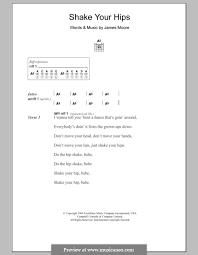 Rolling stones популярные подборы аккордов. Shake Your Hips The Rolling Stones Von J Moore Noten Auf Musicaneo