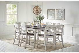 Shop all colors and styles! Jofran Orchard Park 400 11708 7 431 11708 8 432 11708 9 Counter Height Dining Table With 6 Chairs And Bench Furniture Fair North Carolina Dining 7 Or More Piece Sets