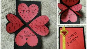 In this video, i am going to show you special cards making at home.please like the video, if you liked the card. Diy How To Make Valentine Day Heart Explosion Card 11 Youtube Valentines Cards Explosion Cards Valentine Day Cards