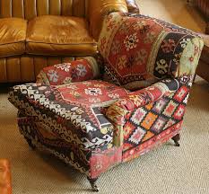 This comfortable armchair will add style to your living room. Kilim Upholstered Chair Kilim