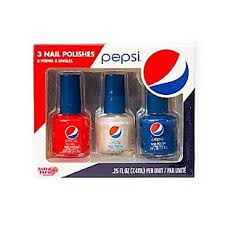 Pepsi Nail Polish Set Of 3 Pepsi Pepsi Cola Drinks Logo