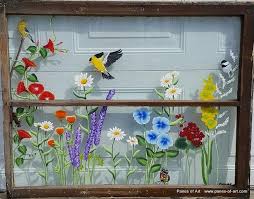 Panes Of Art Hand Painted Window Pane Art Window Art Decorative Window Panes Old Barn Wood Art For Sale Painted Window Panes Window Art Window Painting