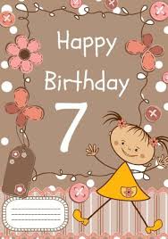 Birthday Cards For 7 Year Old Boy Happy Birthday Birthday Notebook For 7 Year Old Birthday Journal Or Notebook For Girls Happy 7th Birthday Kids Birthday Cards Birthday Girl Quotes