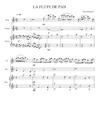 La Flute De Pan Sheet Music For Piano Violin Flute Mixed Trio Musescore Com