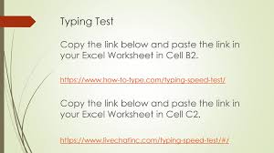 After the test, you will see the statistics. Typing Com Searching Scenario Typing Test Ppt Download