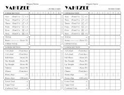 9 Best Large Printable Yahtzee Score Sheets Printablee Com