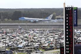 Despite the prohibition against flyovers at sporting events, they occur all the time, like this one before the nascar sprint cup series shelby air force used twitter to track ny flyover fallout. new york times. Rains Postpones Daytona 500 Dampening Event Trump S Visit Honolulu Star Advertiser