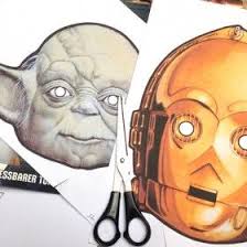 Star Wars Masken Basteln Star Wars Kindergeburtstag Star Wars Geburtstag Star Wars Masken