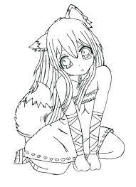 Anime Cat Girl Coloring Page Youngandtae Com Cute Coloring Pages Fox Coloring Page Cat Coloring Page