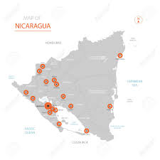 It also serves as the capital of the managua department of the country. Stylized Vector Nicaragua Map Showing Big Cities Capital Managua Administrative Divisions Royalty Free Cliparts Vectors And Stock Illustration Image 108356692