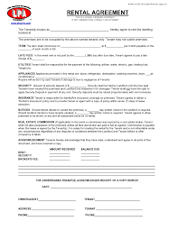 Residential leases are tenant contracts that define in clear, thorough terms the expectations between landlord and tenant, including rent, rules regarding pets, and duration of. 30 Simple One Page Rental Agreements Word Templatearchive