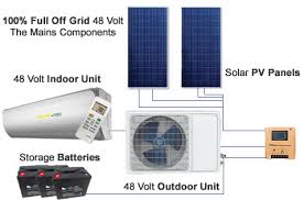 100 off grid 48 dc inverter solar air