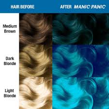 Temporary dyes can only survive three washes. Blue Hair Dye Tish Snooky S Manic Panic